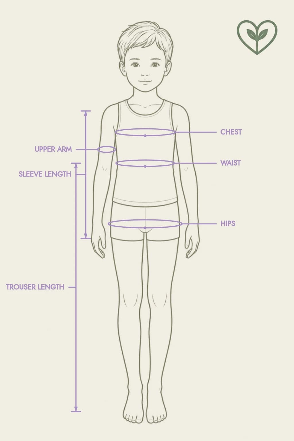 Soul Fabrics measurement diagram
