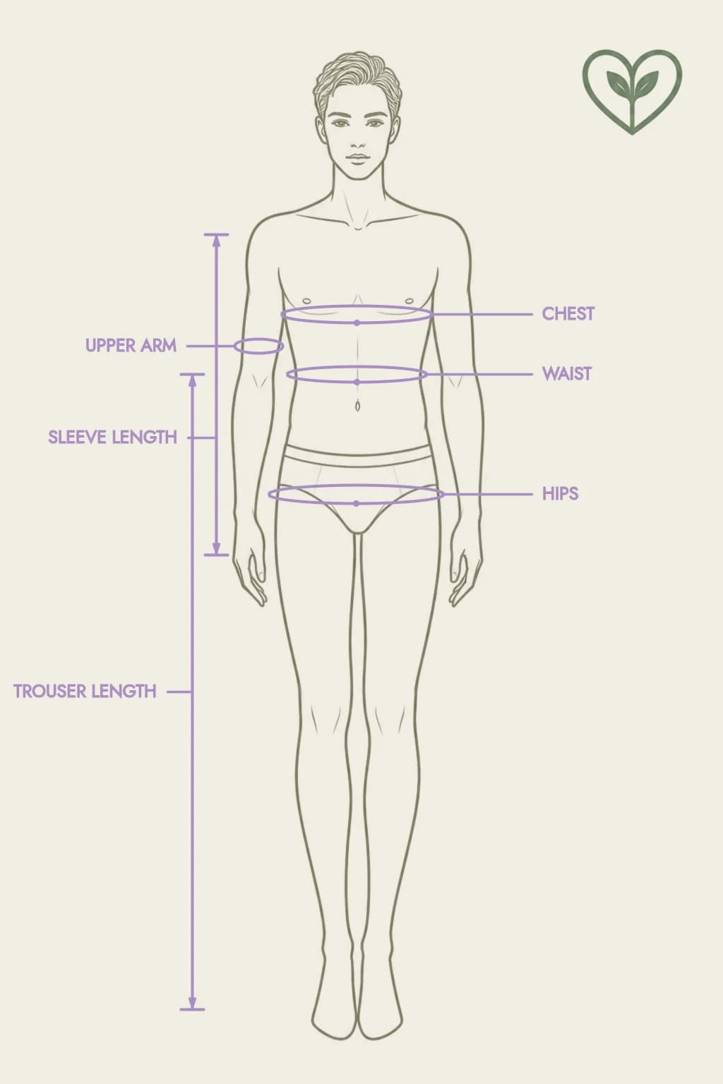 Soul Fabrics measurement diagram
